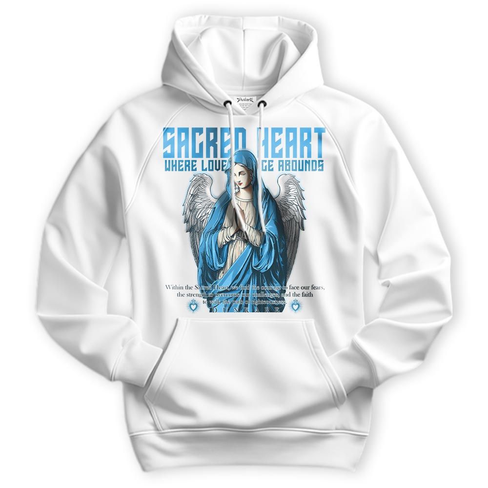 Sweatshirt To Match Hoodie Love's Grace, Powder Blue 9s Hoodie, To Match Sneaker Powder Blue 9s, Hoodie NCMD