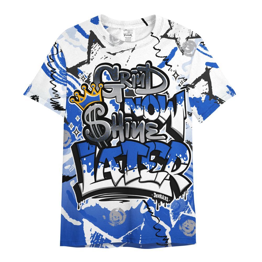 Shirt To Match Retro Stealth 5s - Grind Shine Later Drip All Over Print