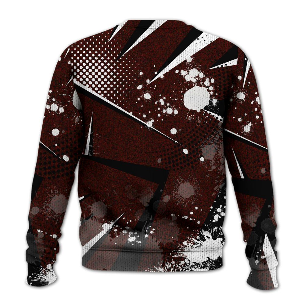 Knitted Sweater To Match Air Force 1 Low Halloween Skull 2024 - Poly Trust No One Dripping