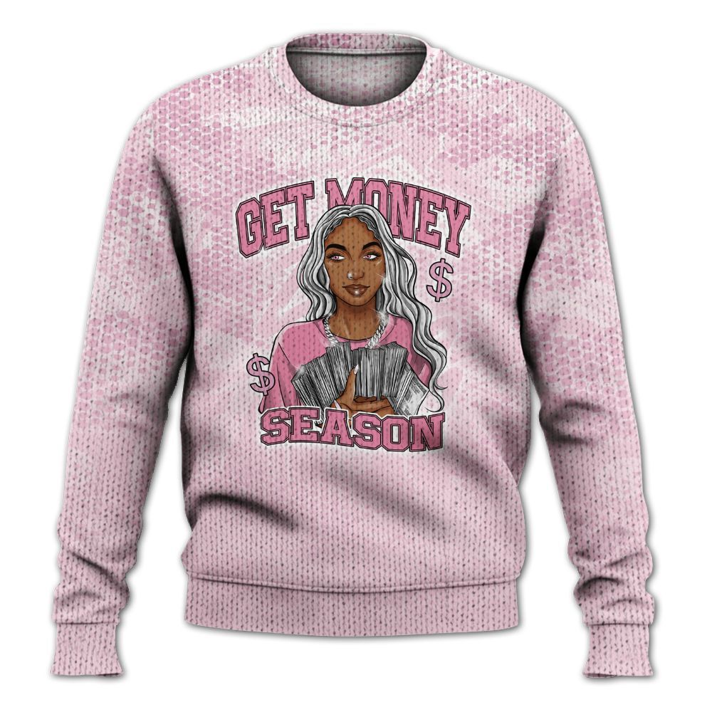 Knitted Sweater To Match Orchid 4s - Get Moneys Season Banknote