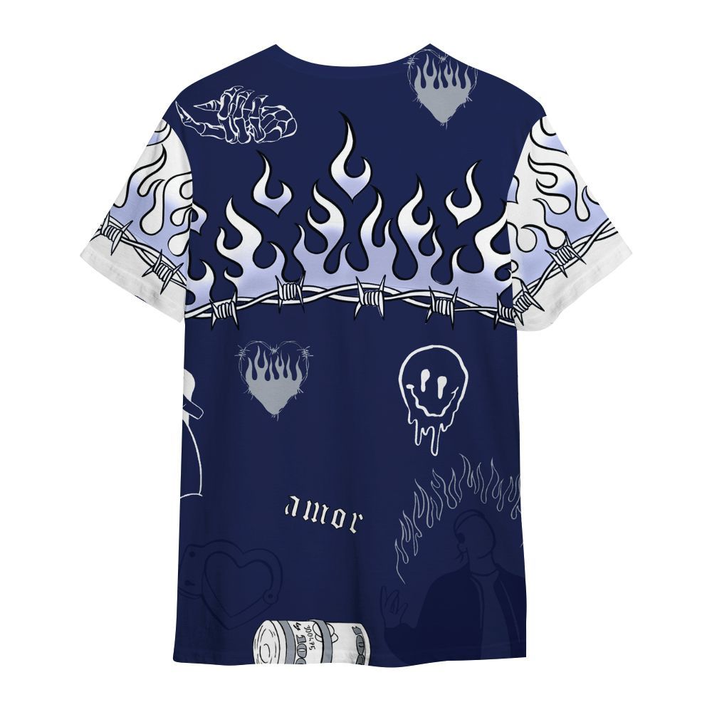 Shirt To Match Midnight Navy 11s - Snake Trust No One All Over Print