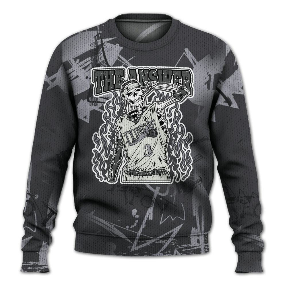 Knitted Sweater To Match Fear 4s - Allen Answer Skeleton Messyz