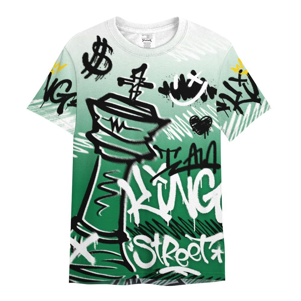 Shirt To Match Pine Green 13s - Street King Chess Streetwear All Over Print