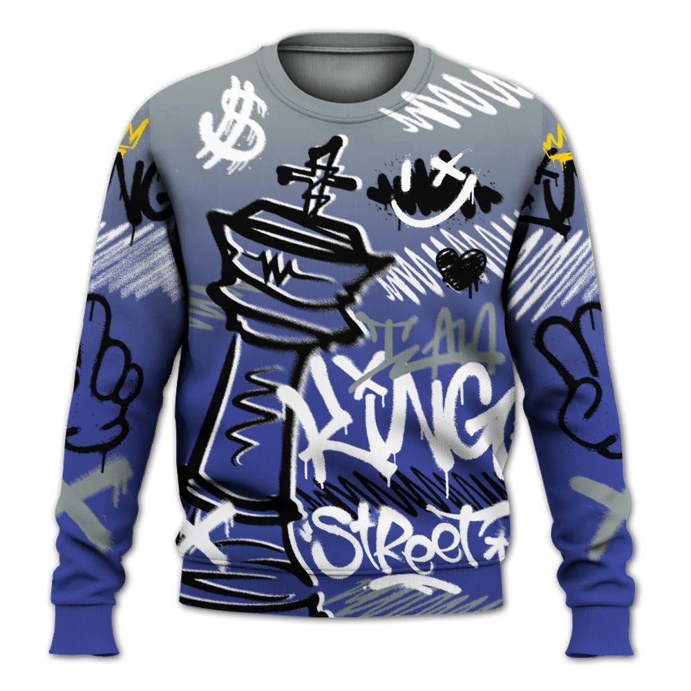 Sweatshirt To Match Shox TL Royal - Street King Chess Streetwear All Over Print