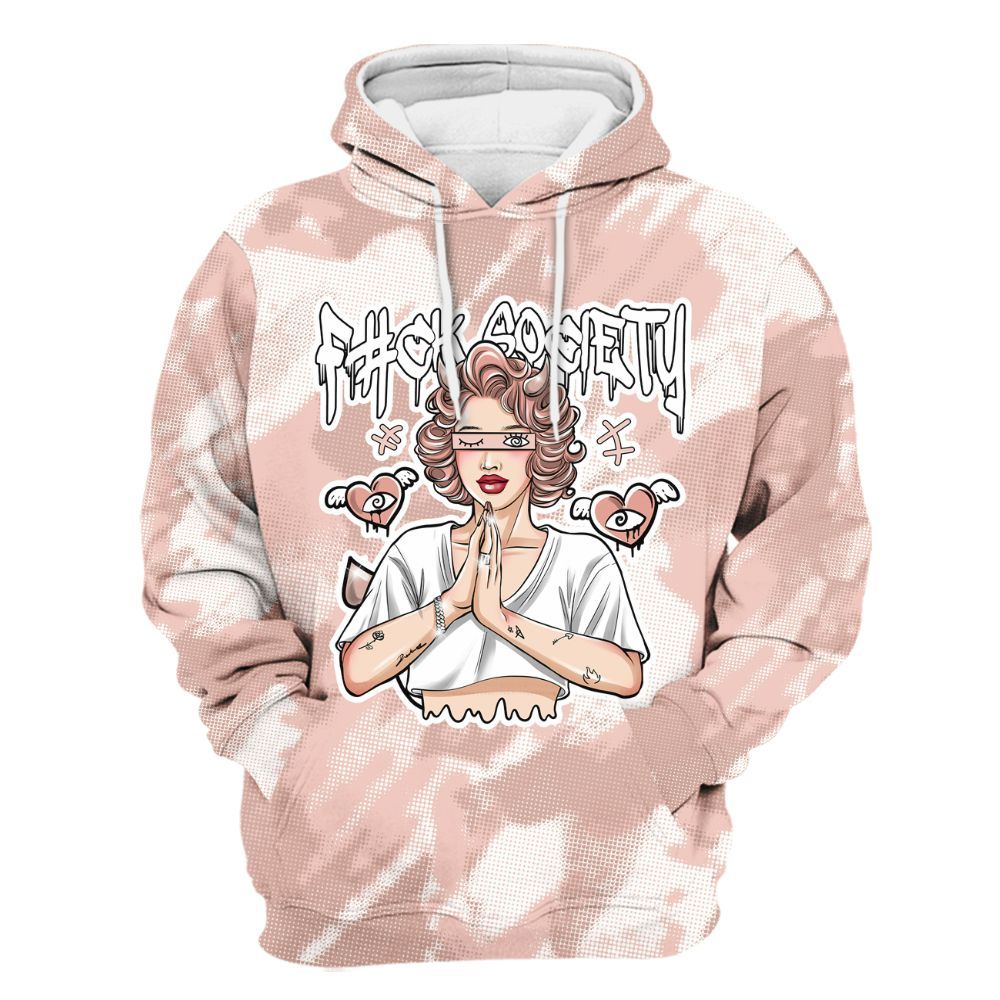 Hoodie To Match Low Legend Pink 11s - F#ck Xociety Halftone All Over Print