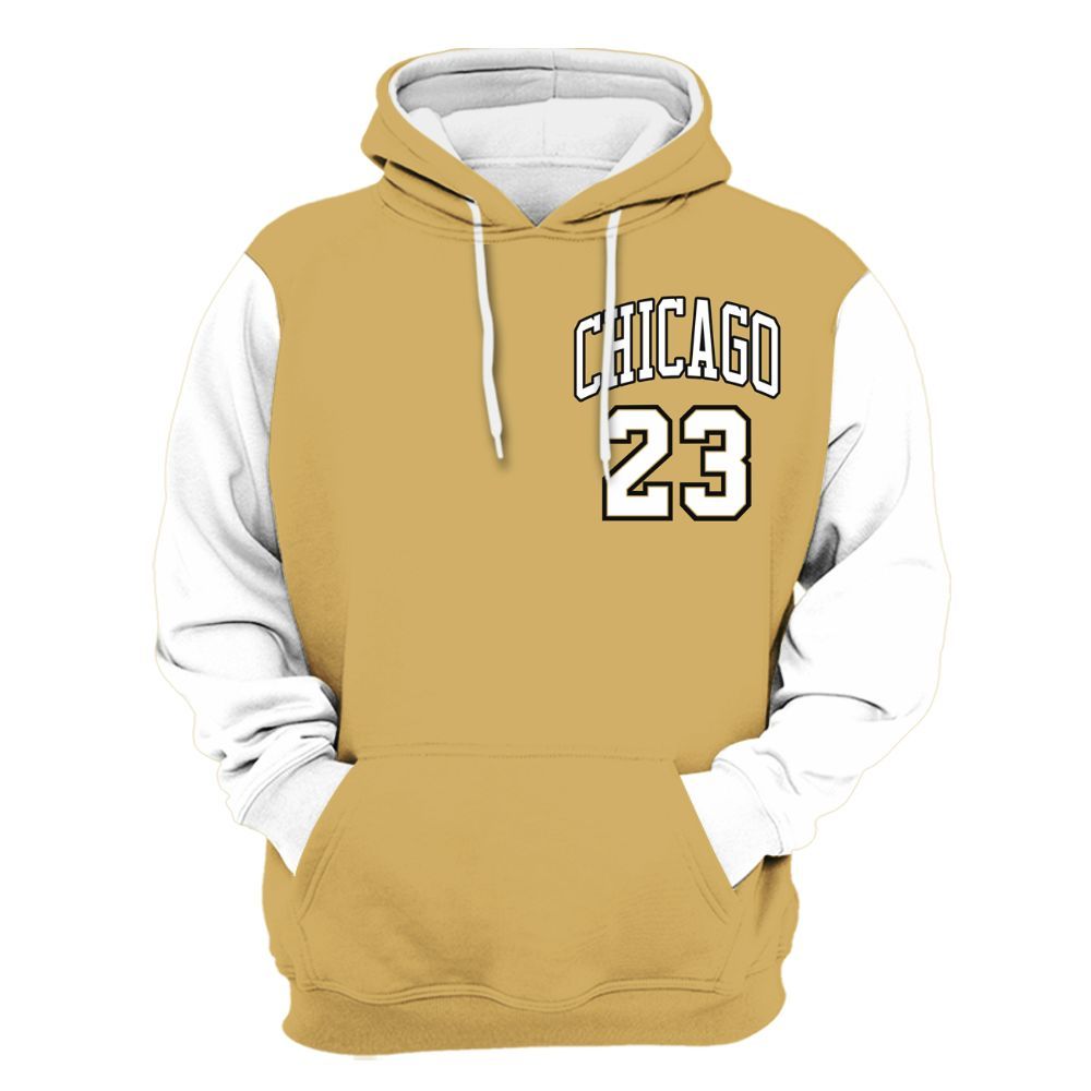 Hoodie To Match Craft Paris 6s Varsity Jacket, Custom Name Chicago 23 All Over Print