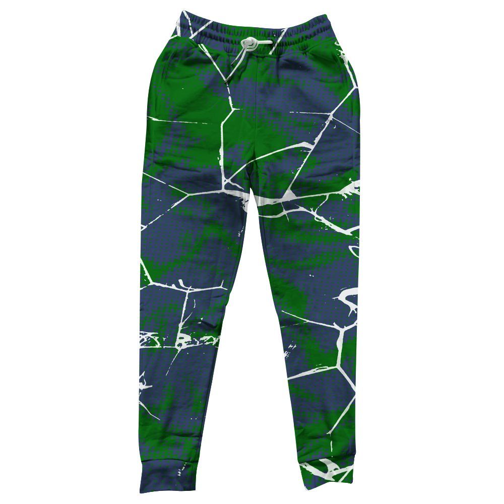 Sweatpant To Match Midnight Navy 13s - Crack Graphic All Over Print