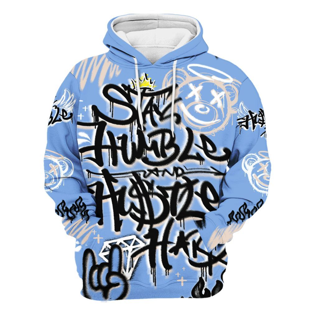 Hoodie To Match Air Max 1 Royal Pulse - Humble Drip Streetwear Graffity All Over Print