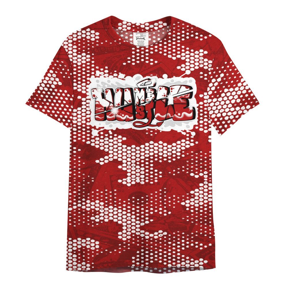 Shirt To Match Red Taxi 12s - Humbled Hustles Graphic Banknotes All Over Print