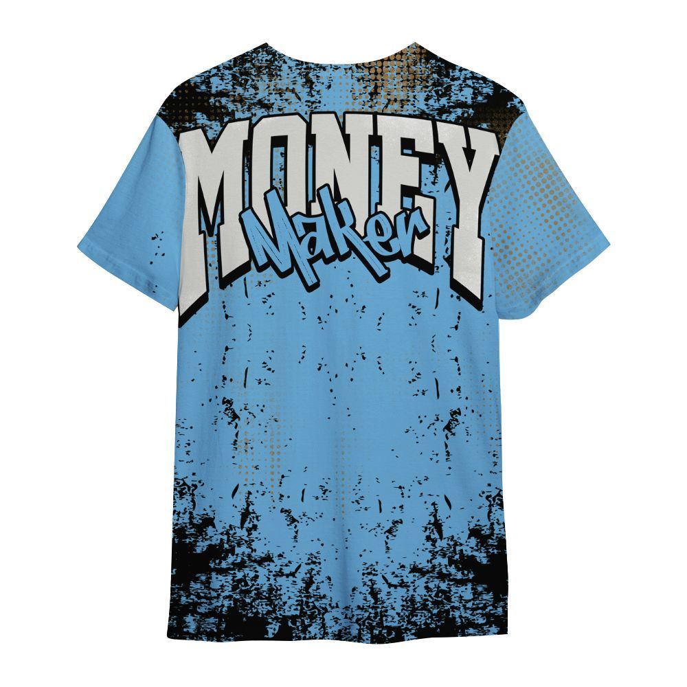 Shirt To Match SB Dunk Low University Blue - Move In Silence Money Street Retro All Over Print