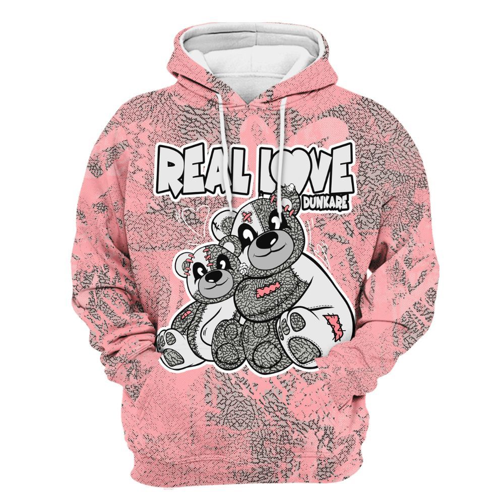 Hoodie To Match Retro Wings 3s - Sincere Fondness Bear All Over Print