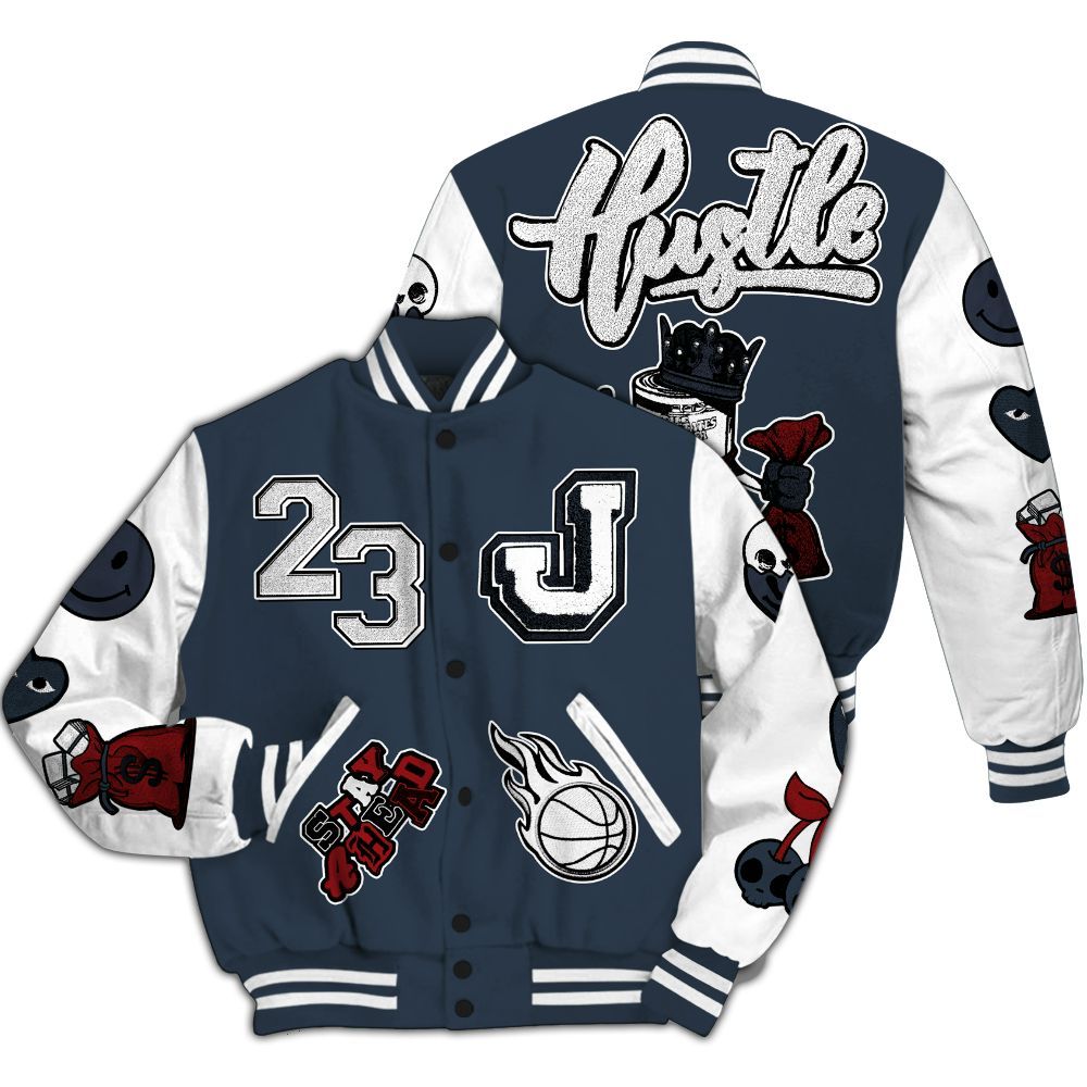 Varsity Jacket To Match Retro Olympic 6s - Hustles Money Number 23 All Over Print