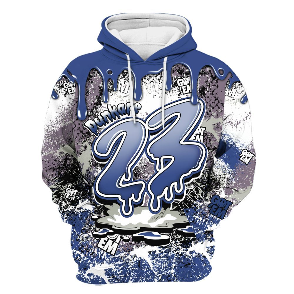 Hoodie To Match Low OG Voodoo Alternate 1s - Dripping 23 Drip All Over Print