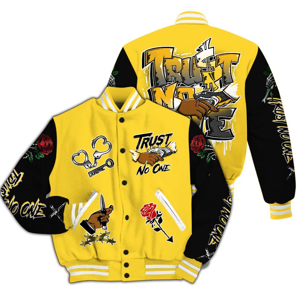 Varsity Jacket To Match Mid New Love 2025 1s - Trust No One Dripping All Over Print