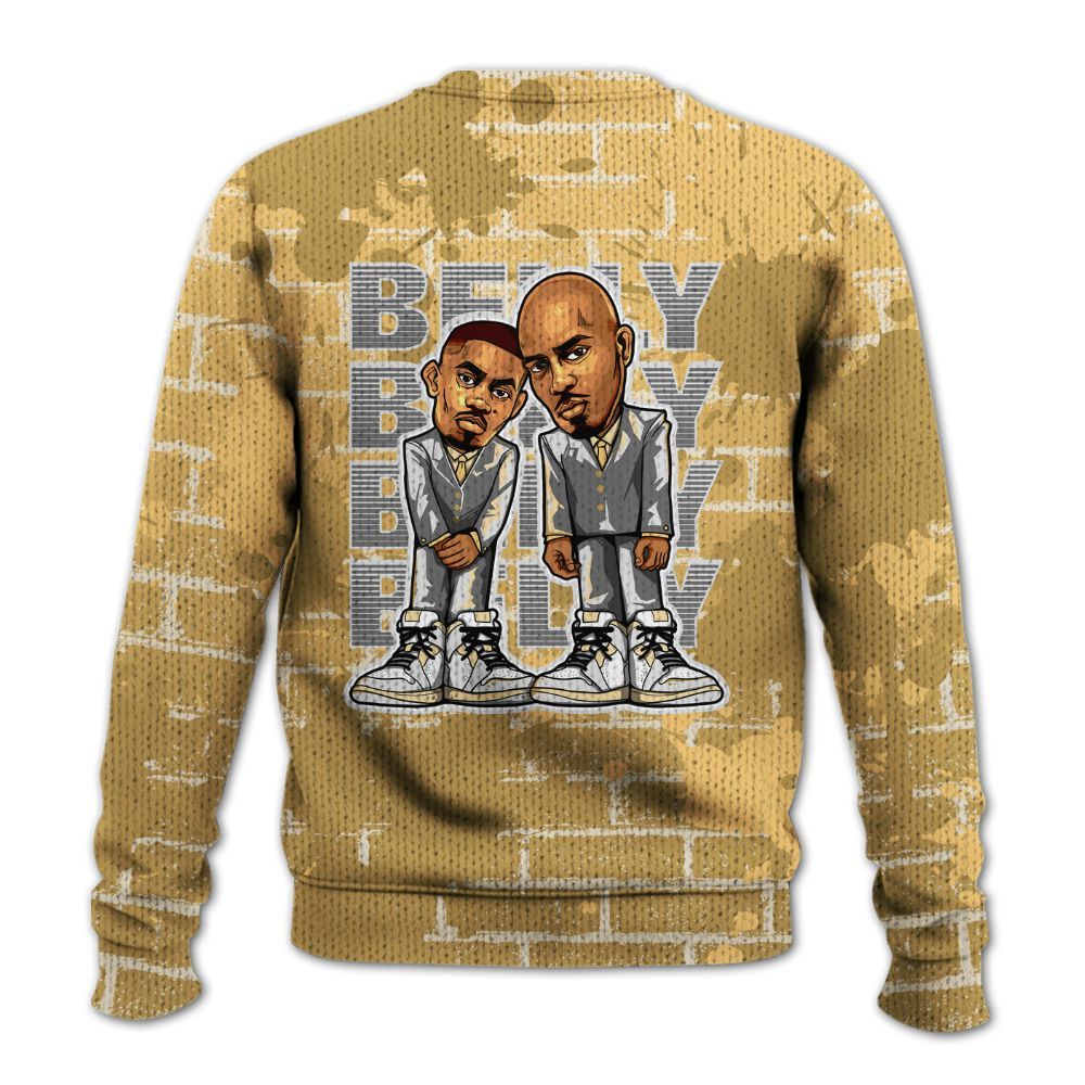 Knitted Sweater To Match Craft Paris 6s - Belly Sneakers Graphic Halloween