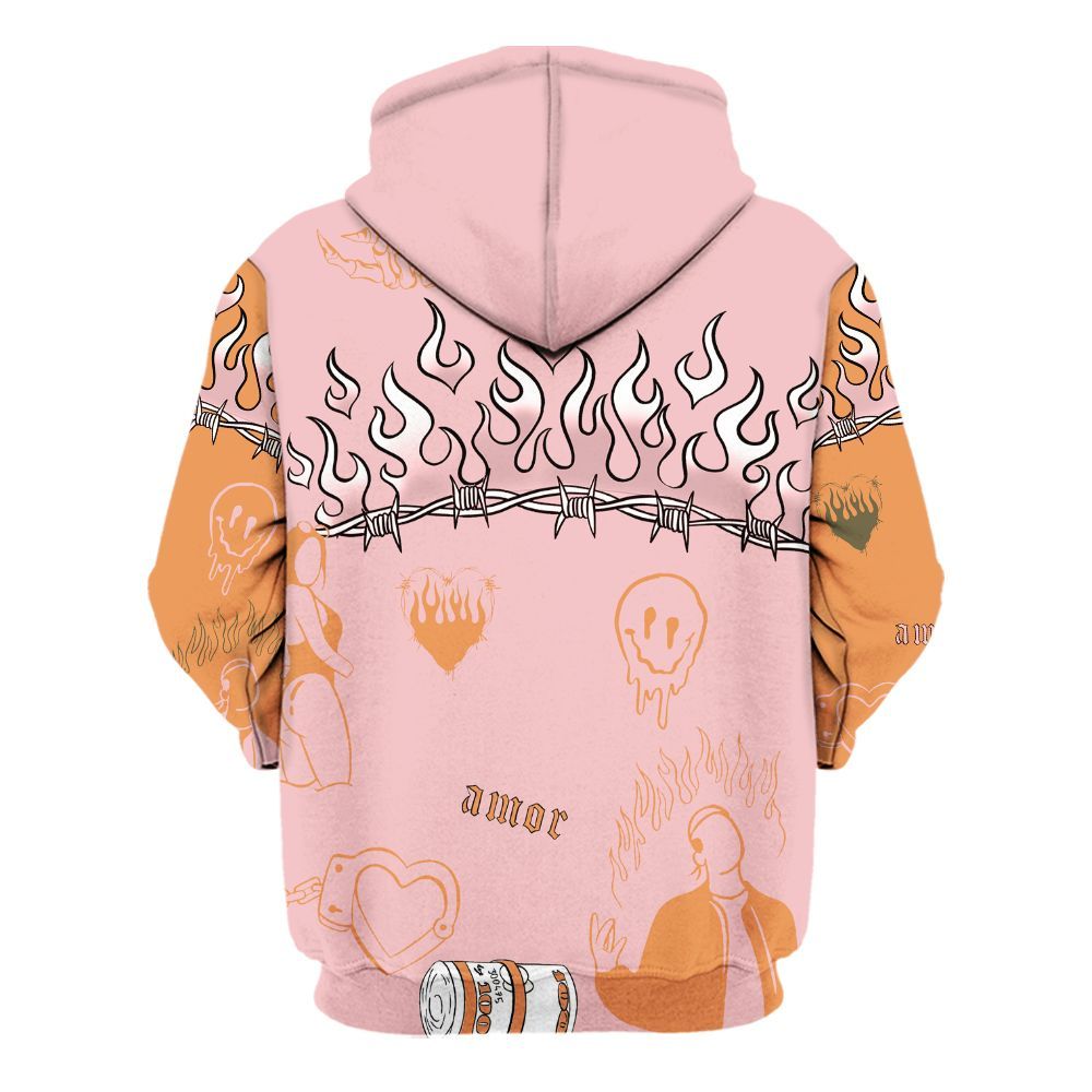 Hoodie To Match SB Dunk Low Red Stardust - Snake Trust No One All Over Print