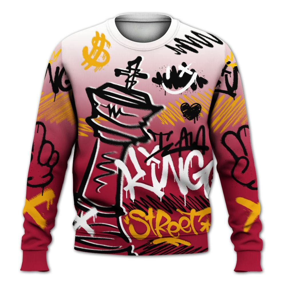 Sweatshirt To Match Cardinal 7s - Street King Chess Streetwear All Over Print
