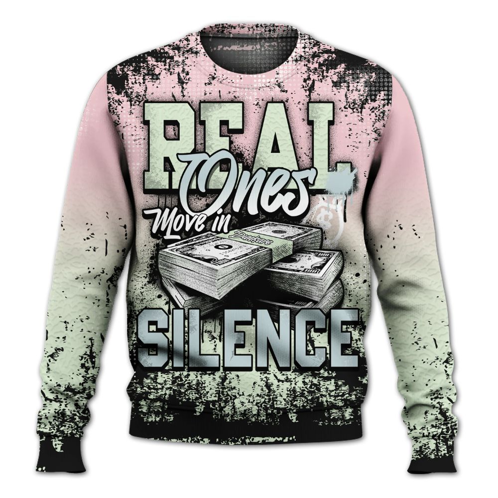 Sweatshirt To Match Spring Is In The Air 3s - Move In Silence Money Street Retro All Over Print