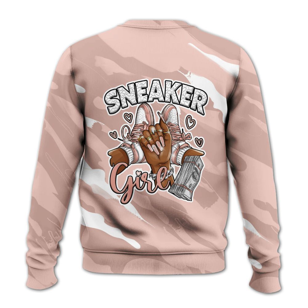 Sweatshirt To Match Low Legend Pink 11s - Sneakerz Girlz Colored All Over Print