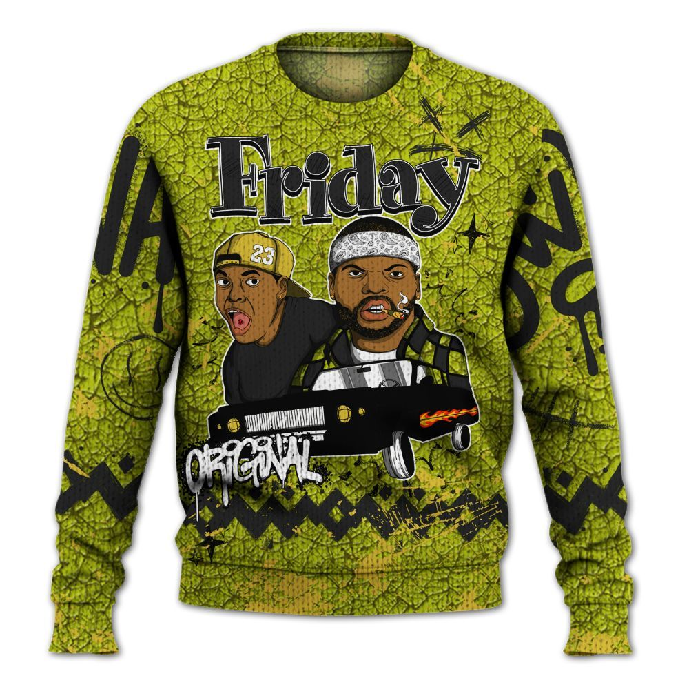 Knitted Sweater To Match Dunk Low QS Halloween Skull - Friday Sneaker Crayon