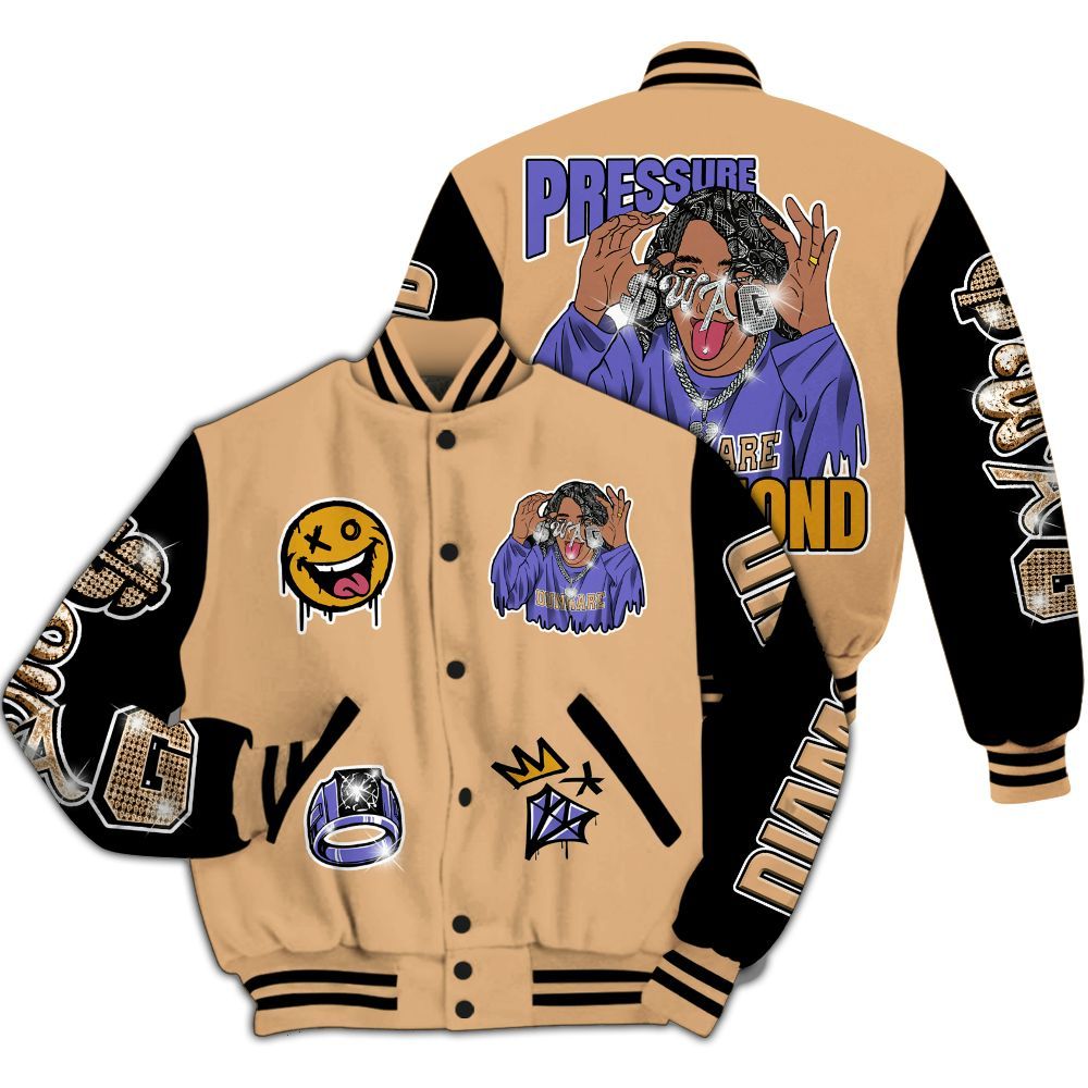Varsity Jacket To Match SE Afrobeats 7s - Pressures Makes Varsity Jacket To Match All Over Print