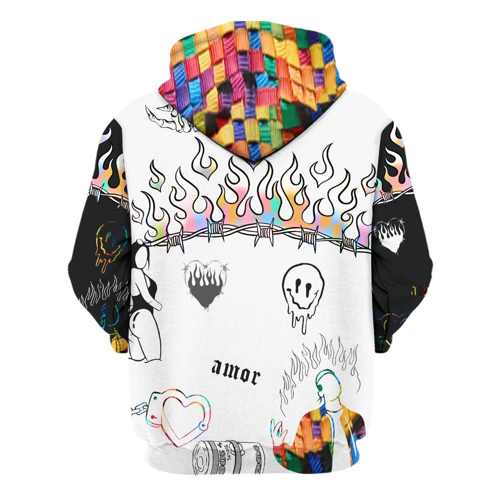 Hoodie To Match Air Rainbow Weave - Snake Trust No One All Over Print