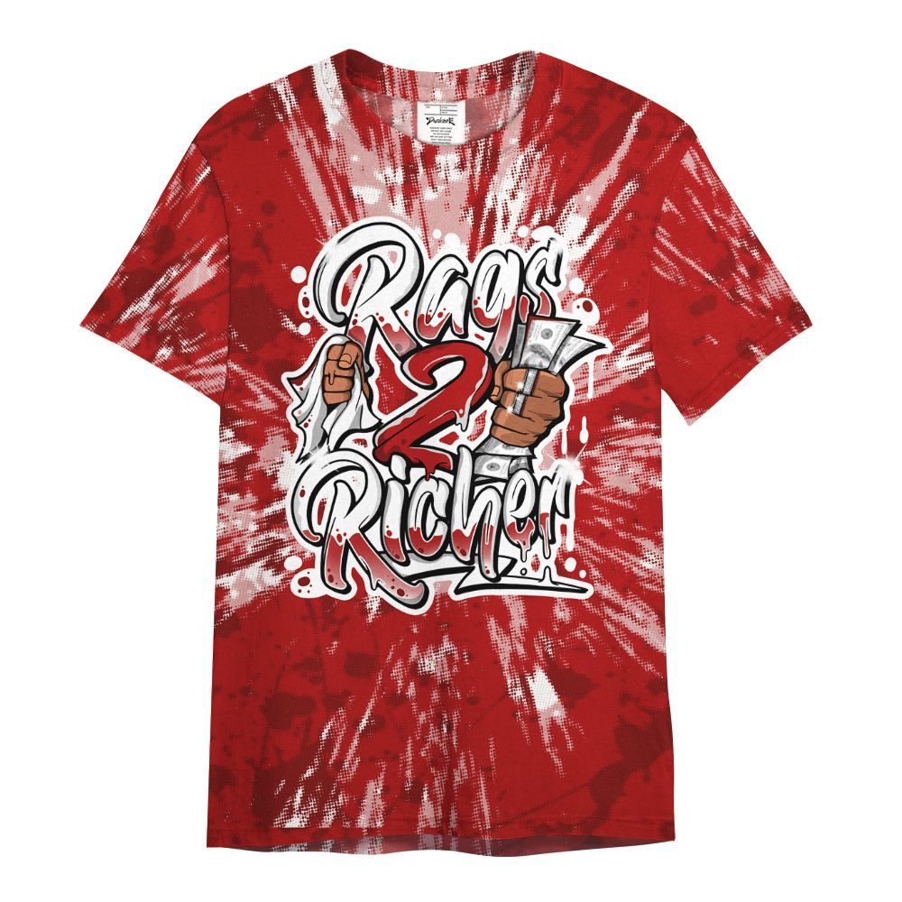 Shirt To Match Red Taxi 12s - Rag 2 Rich Graphic Luxury All Over Print