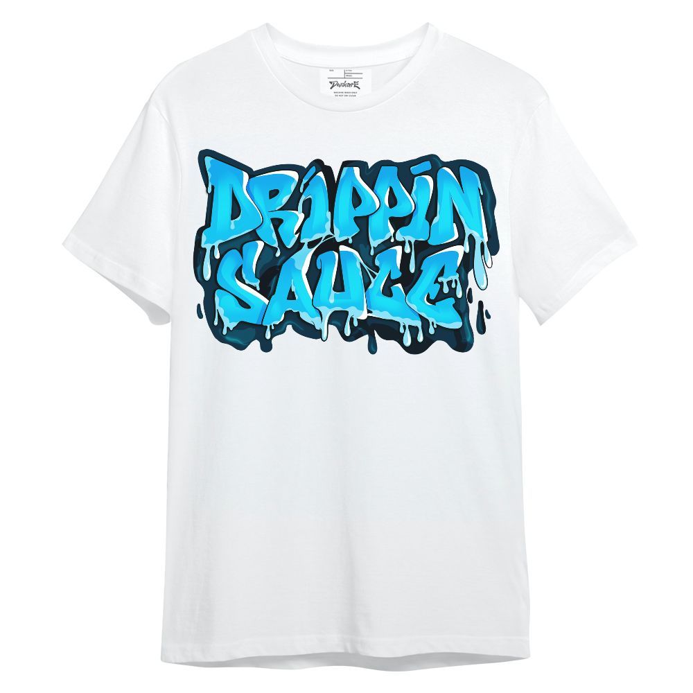 Shirt To Match Industrial Blue 4s - Drippin Sauce Typography Military Blue 4s Outfit Unisex Shirt