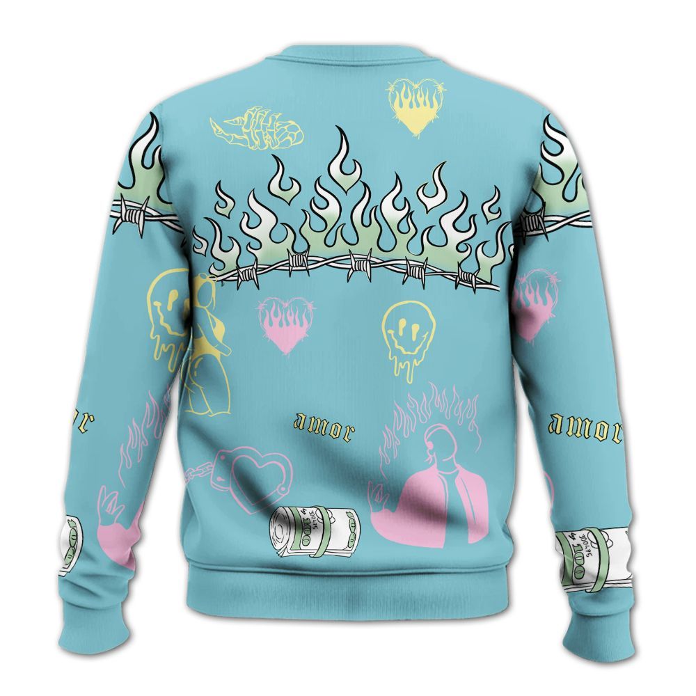 Sweatshirt To Match SB Dunk Low Visty - Snake Trust No One All Over Print