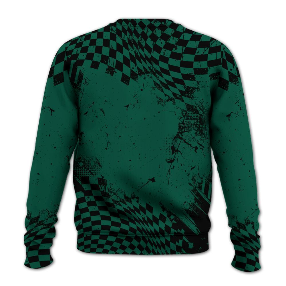 Sweatshirt To Match Oxidized Green 4s - Hustle Hard Monkey All Over Print