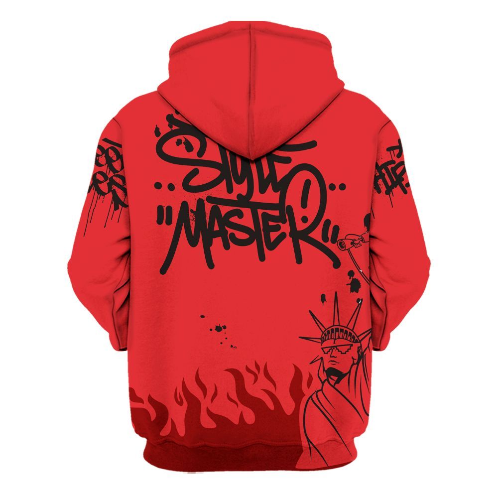 Hoodie To Match Chile Red 9s - Graphic Fck Around Find Out All Over Print