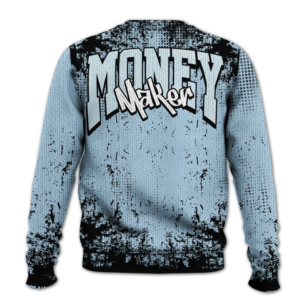 Sweater To Match Foamposite One Psychic Blue - Move In Silence Money Retro Graphic
