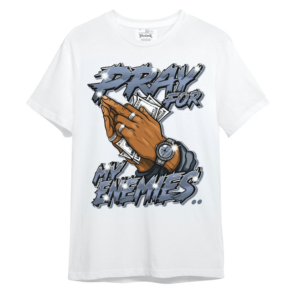 Shirt To Match Low Diffused Blue 11s - Prayed For Enemies Graphic Unisex Shirt