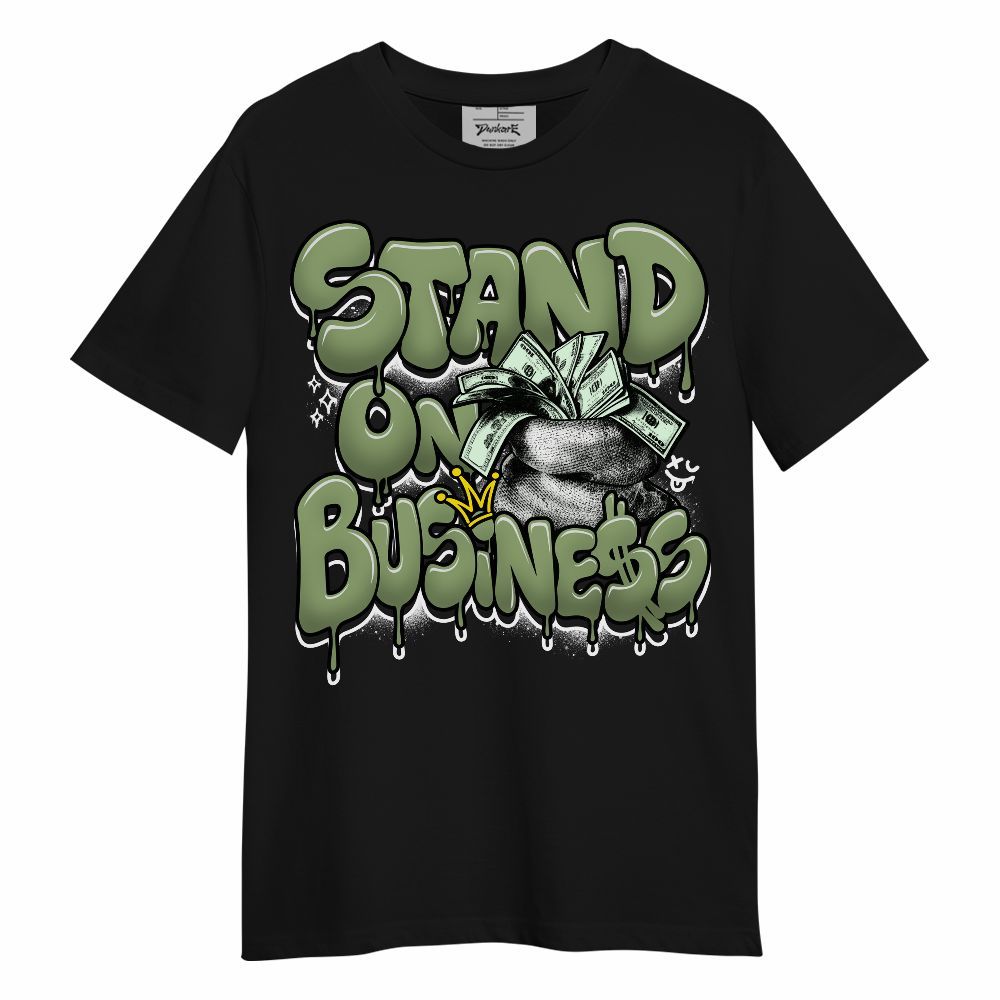 Shirt To Match Oil Green 4s - Stand Business Unisex Shirt