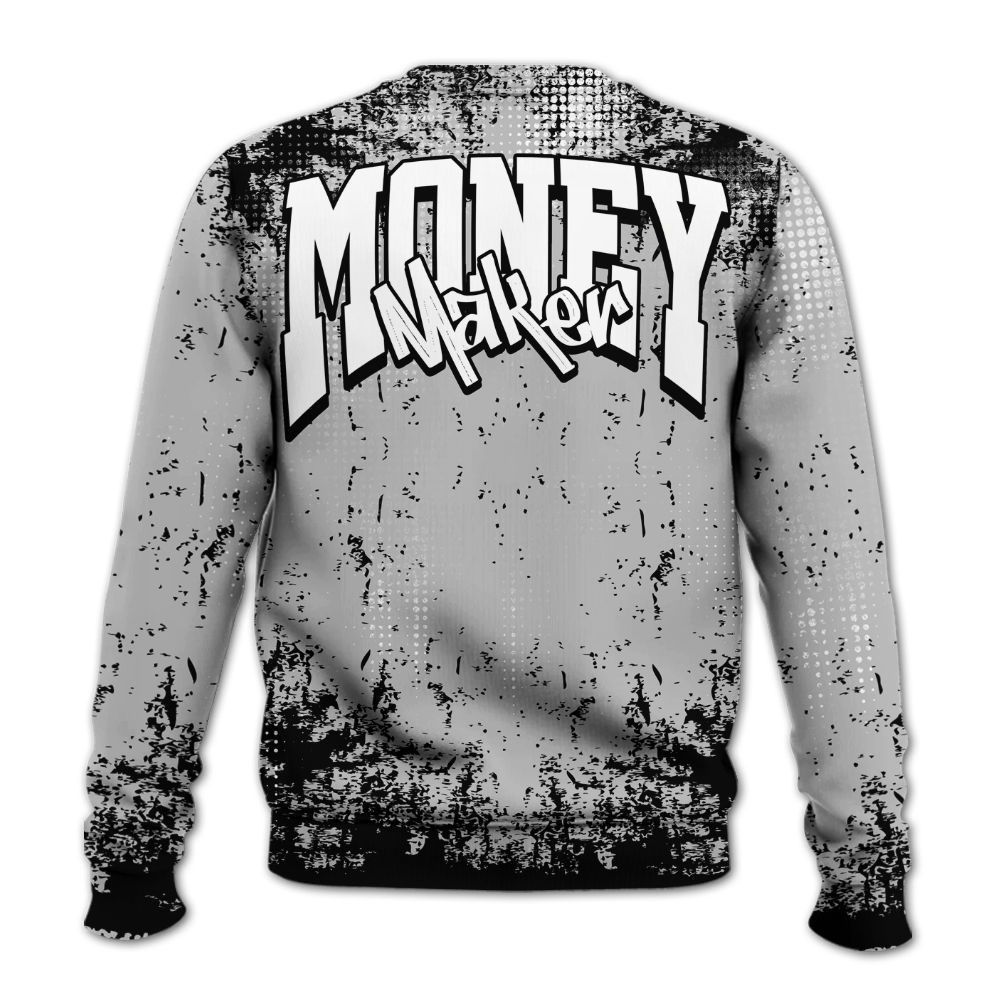 Sweatshirt To Match Low 85 Metallic Black 1s - Move In Silence Money Street Retro All Over Print