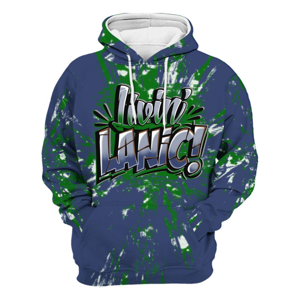 Hoodie To Match Midnight Navy 13s - Living Large Graphic Luxury All Over Print