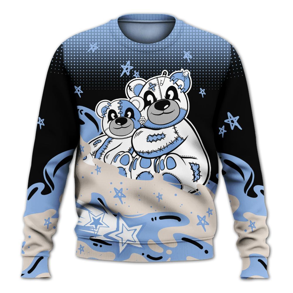 Sweatshirt To Match Air Max 1 Royal Pulse - Sincere Fondness Bear Stars All Over Print
