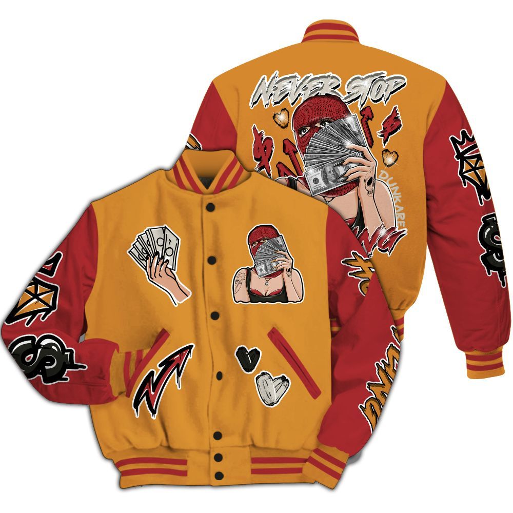 Varsity Jacket To Match Air Max Plus Sunset Swarovski - Hustling Unique All Over Print