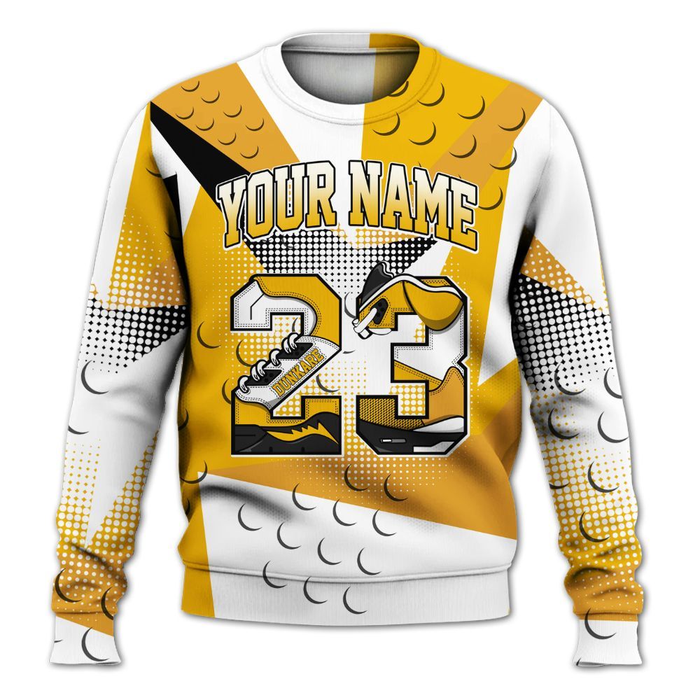 Sweatshirt To Match Del Sol 13s - Poly Custom Name Number 23 5s All Over Print