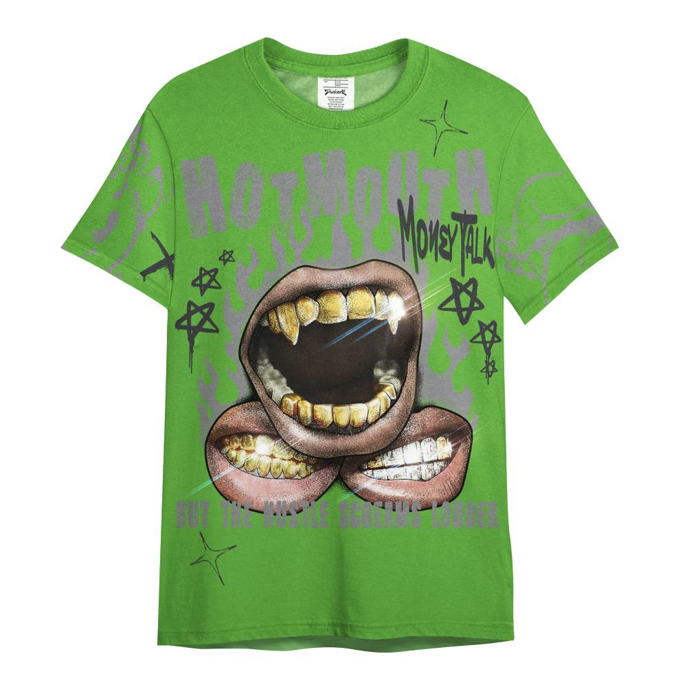 Shirt To Match Retro Green Bean 5s - Mouth Burning Street Style All Over Print