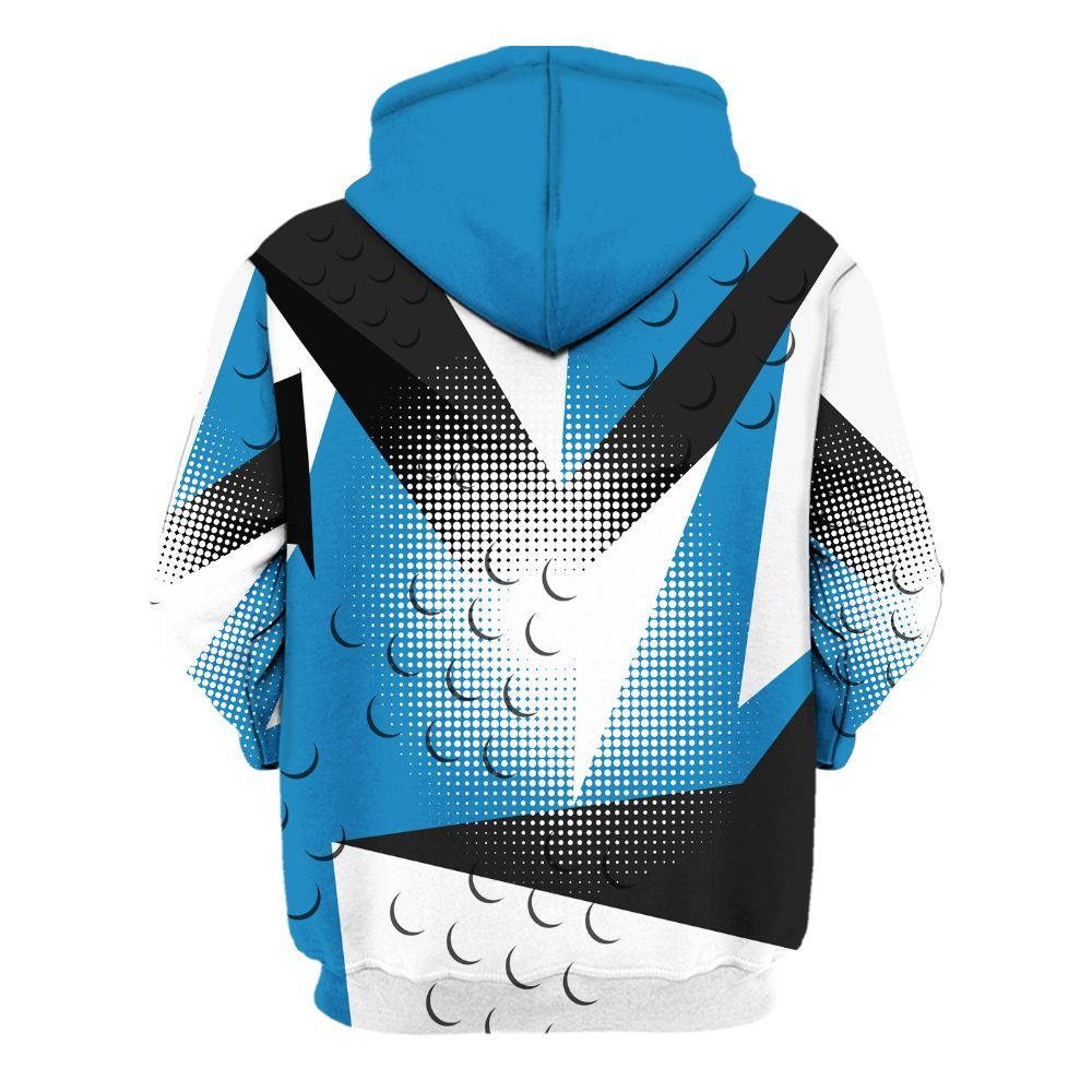 Hoodie To Match Retro University Blue 9s - Poly Custom Name Number 23 5s All Over Print