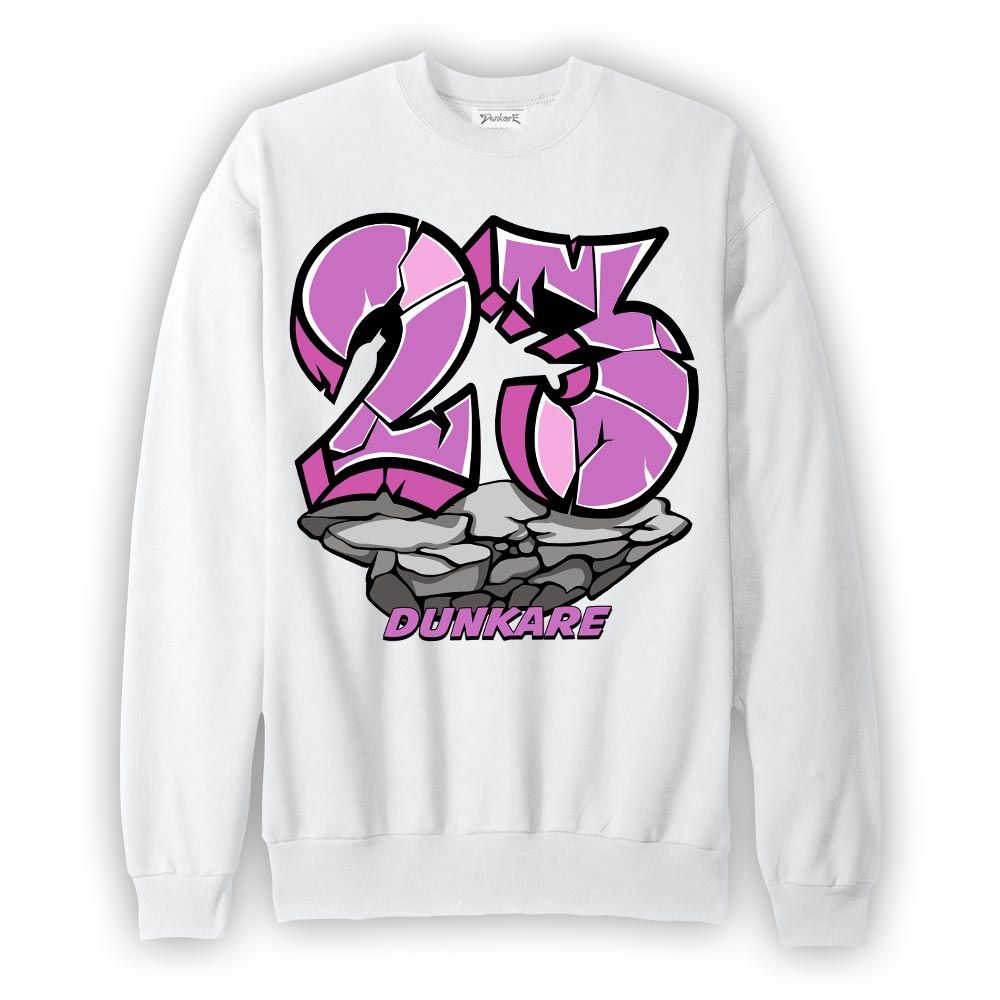 Sweatshirt To match Hyper Violet 4s Sweatshirt - Cracked 23 Graffiti Graphic