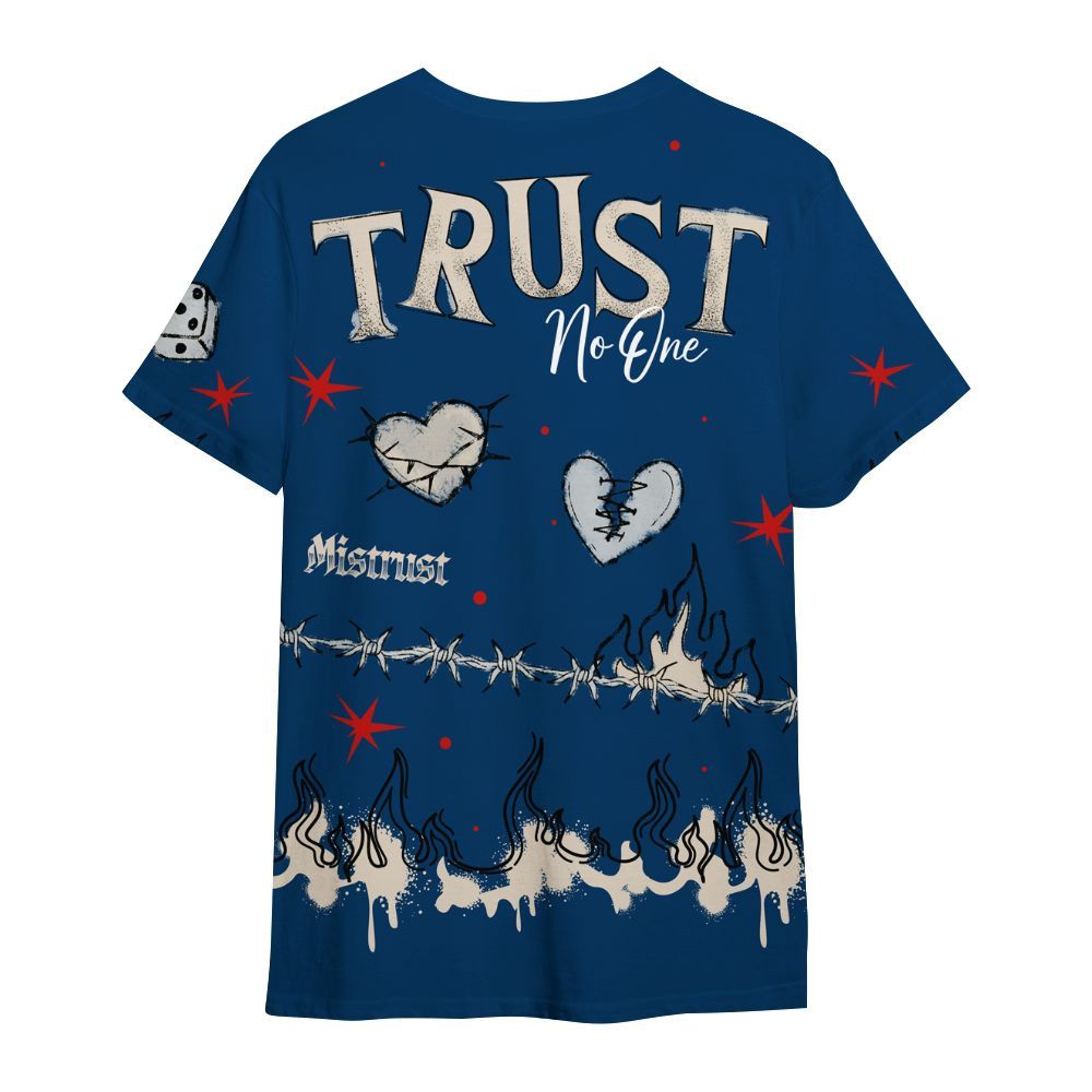 Shirt To Match Retro Rare Air 11s - Trust No One Snake-Bite Doodle Crayon All Over Print
