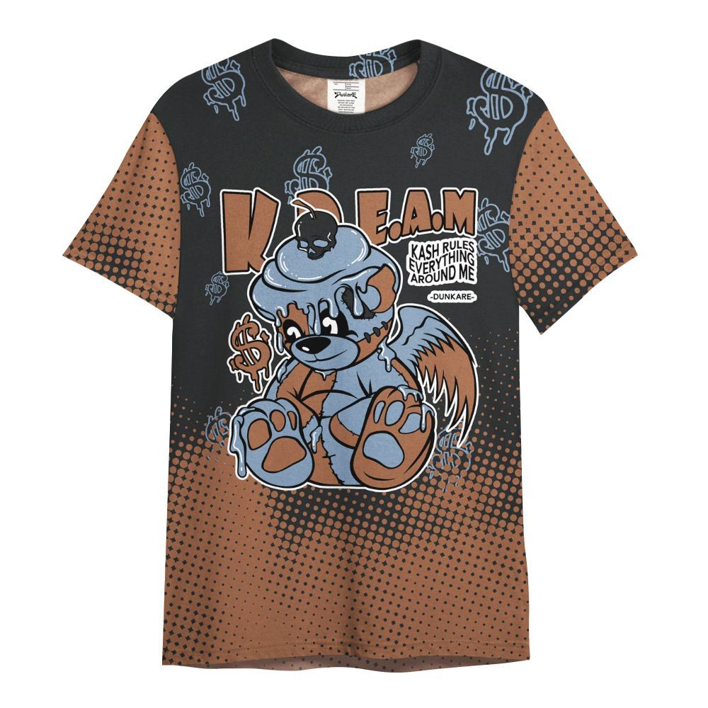 Shirt To Match Air Foamposite Metallic Copper - Loot Bear Unique Drip All Over Print