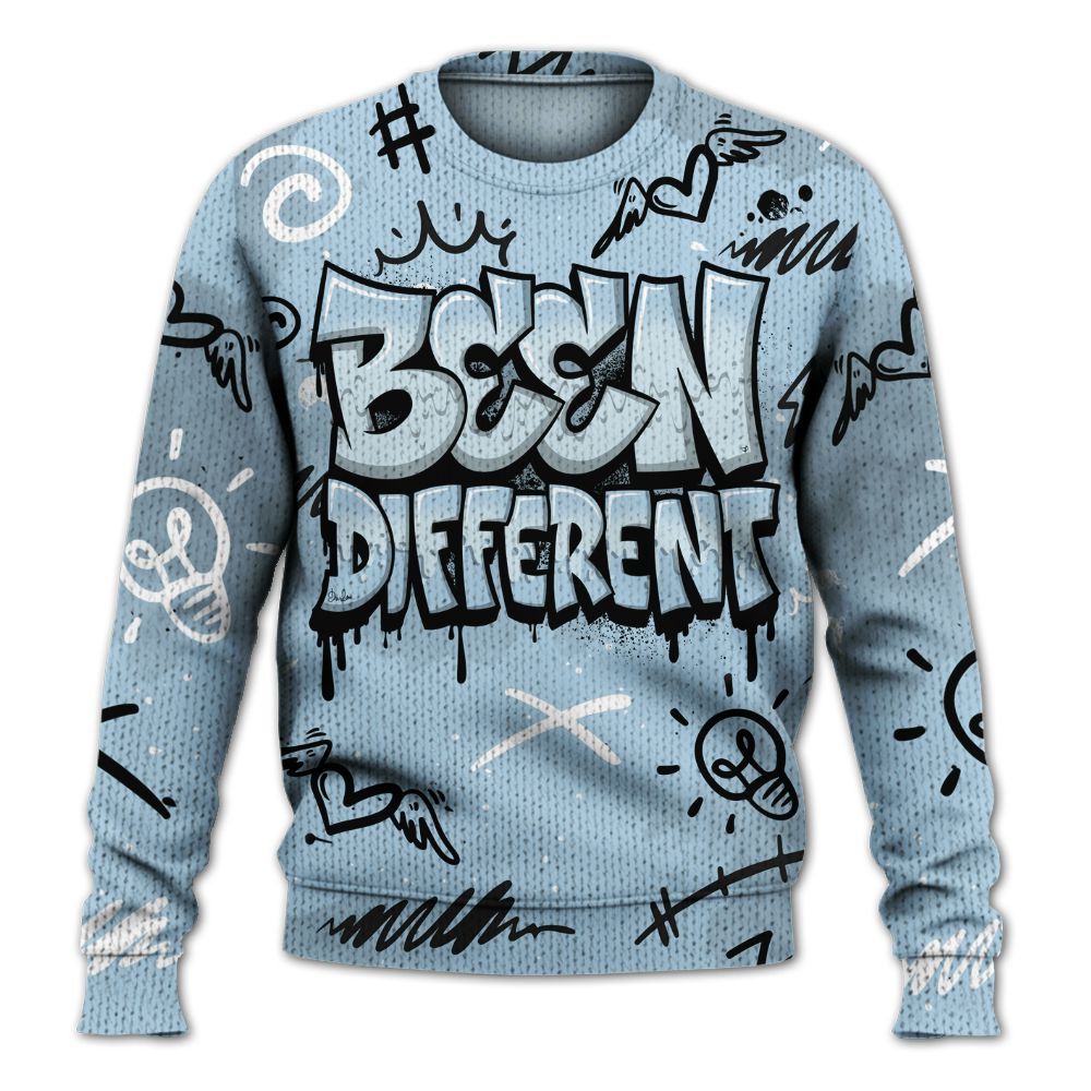Sweater To Match Foamposite One Psychic Blue - Drip Been Di2ferent Graphic