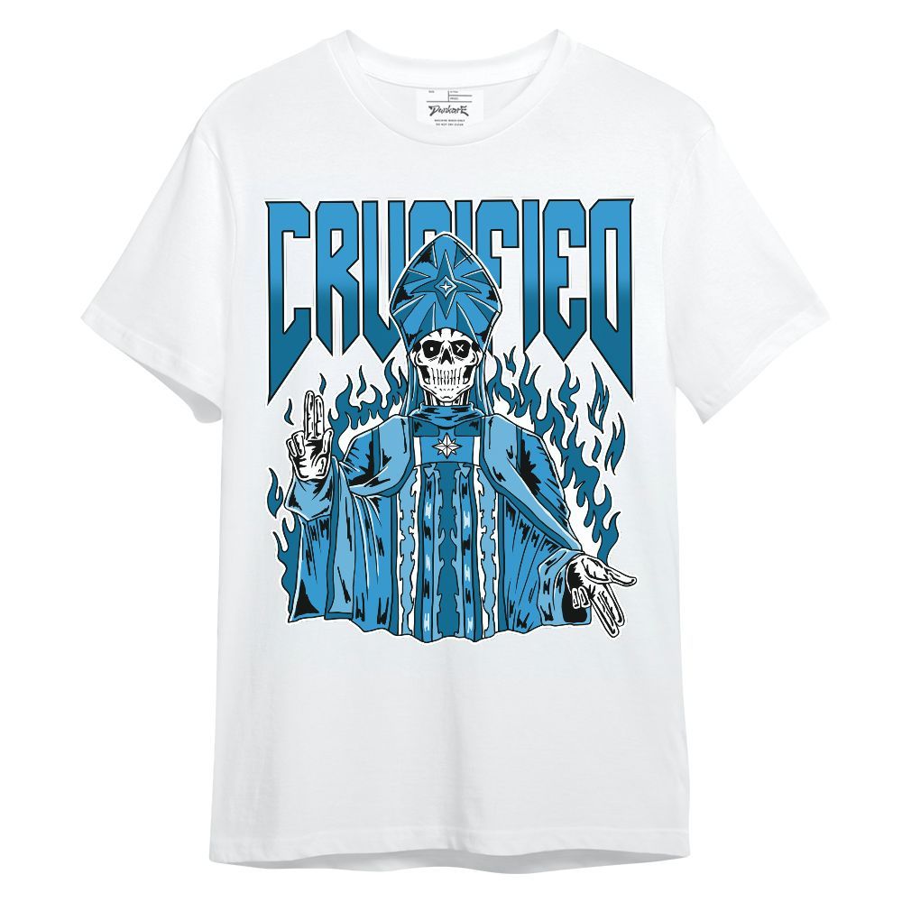 Shirt To Match Powder Blue 9s - Crucified Skeleton Unisex Shirt