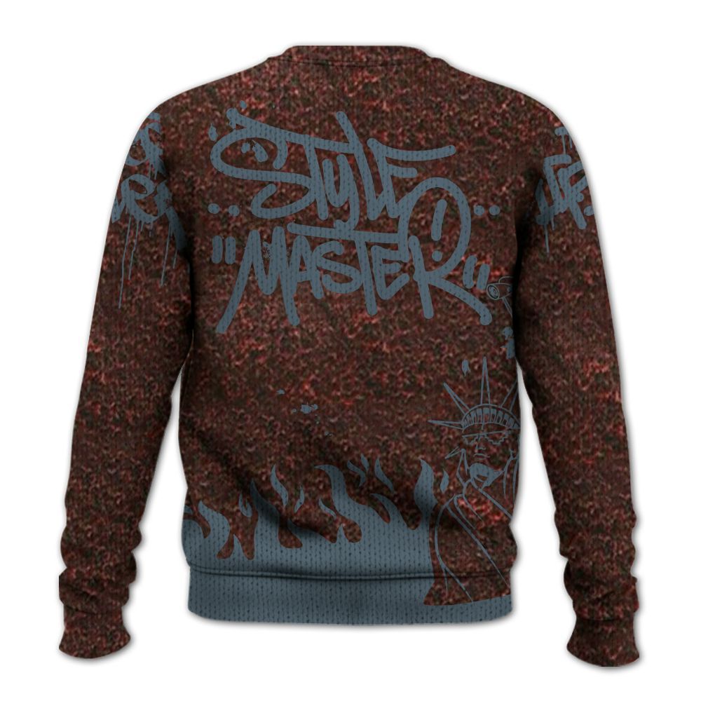 Knitted Sweater To Match Air Force 1 Low Halloween Skull 2024 - Graphic Fck Around Find Out