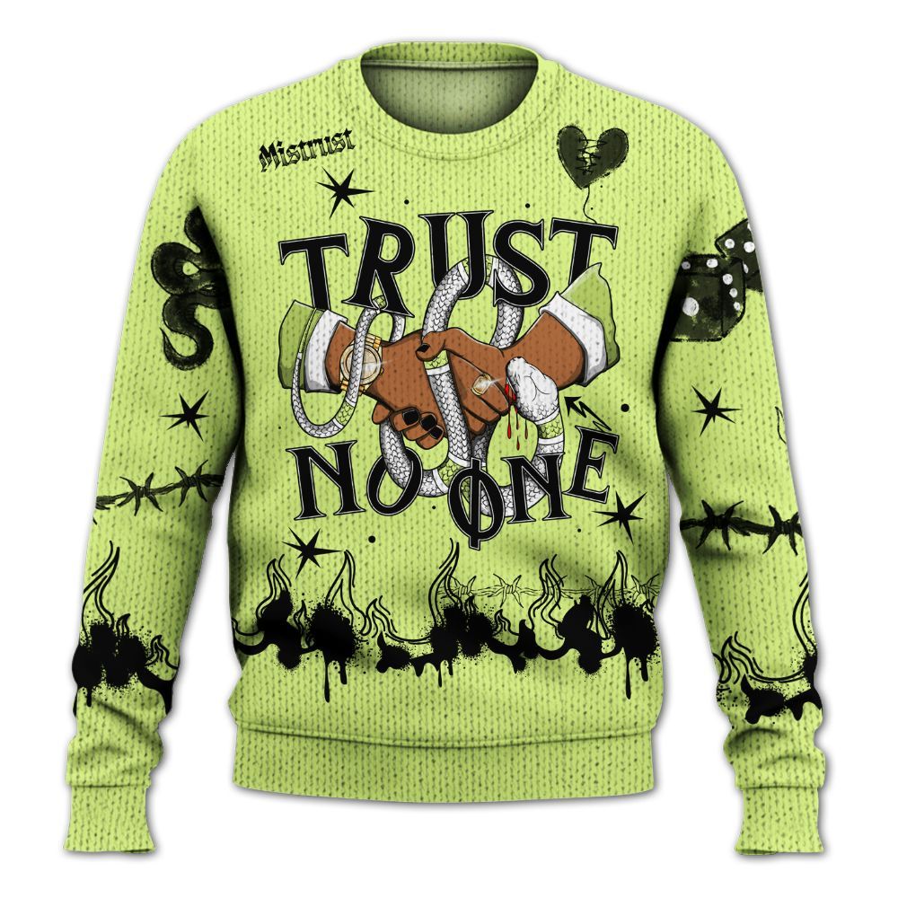 Knitted Sweater To Match Air Max SNDR Volt - Trust No One Snake-Bite Doodle Crayon
