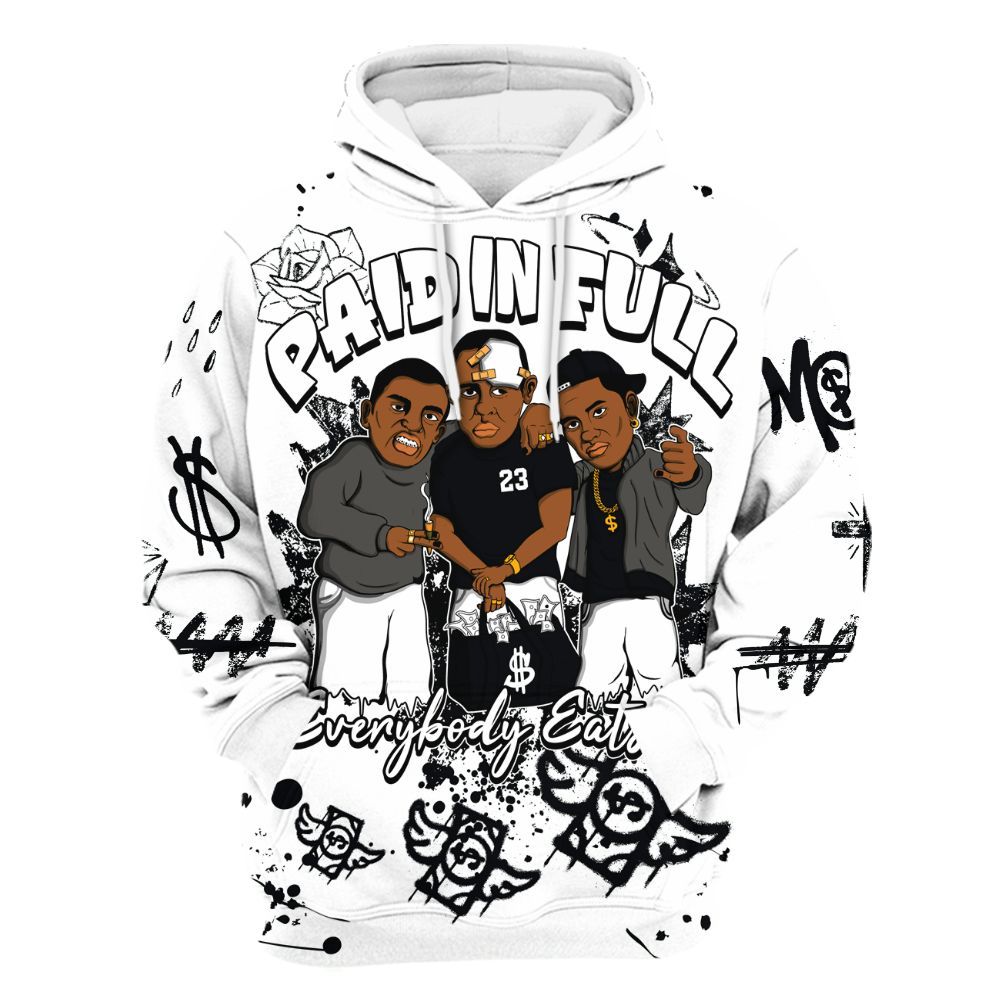 Hoodie To Match Kobe 9 Elite Protro Halo - Everybody Paid In Full Crayon All Over Print