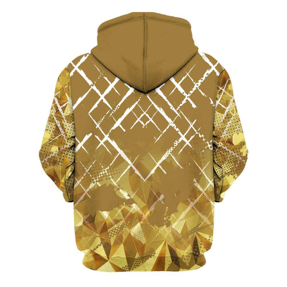 Hoodie To Match NET Gold 4s - Halftone Stand Business Dripping All Over Print